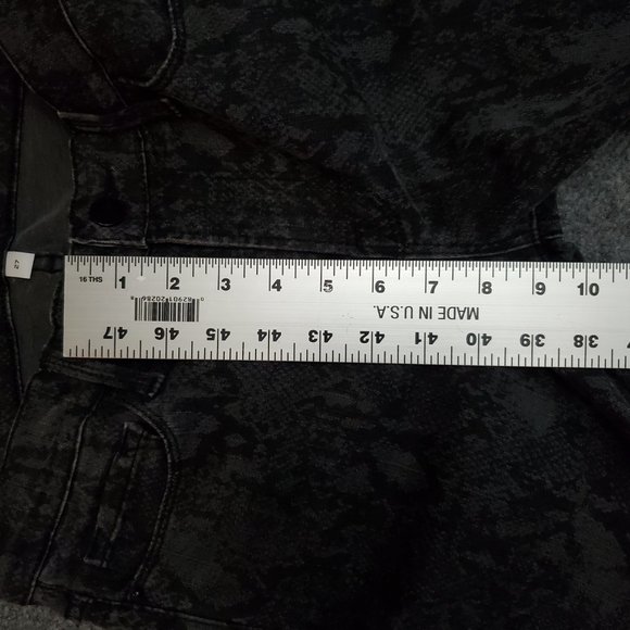 Frame Le Skinny De Jeanne Tonal Python 27 (Meas 27x29 9") Snake Print Jeans A14 - Picture 11 of 11